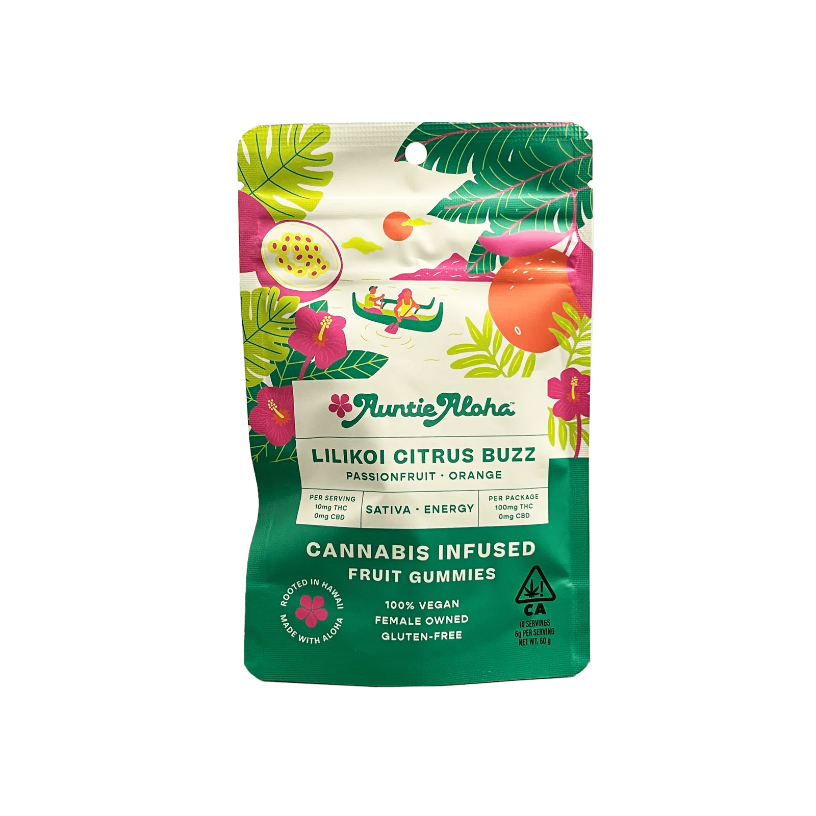 AUNTIE ALOHA - Lilikoi Citrus Buzz 10pk - 100mg - Edible