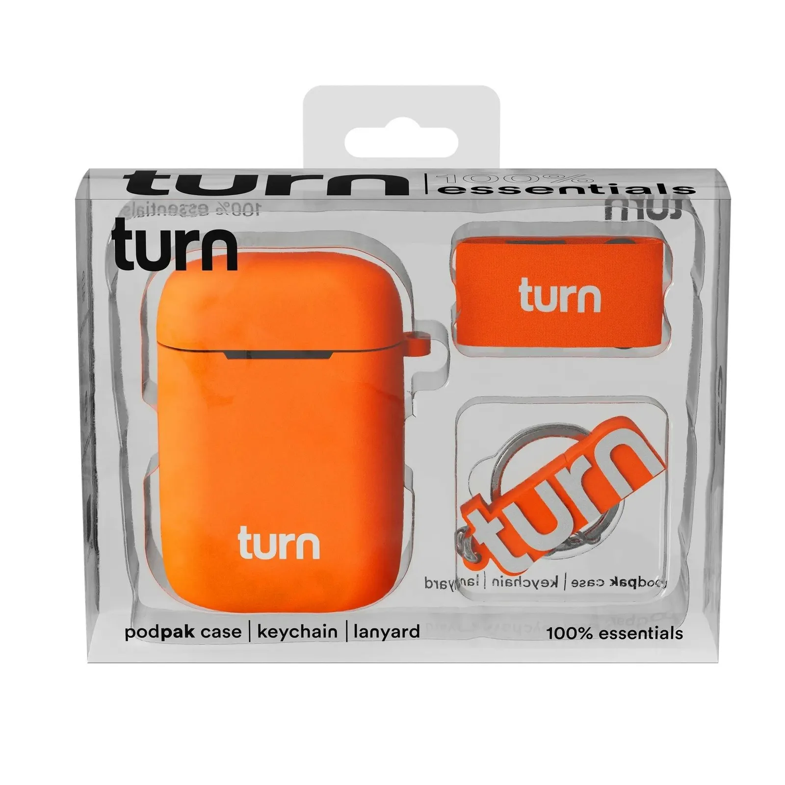 Turn- Orange podpak Case Keychain
