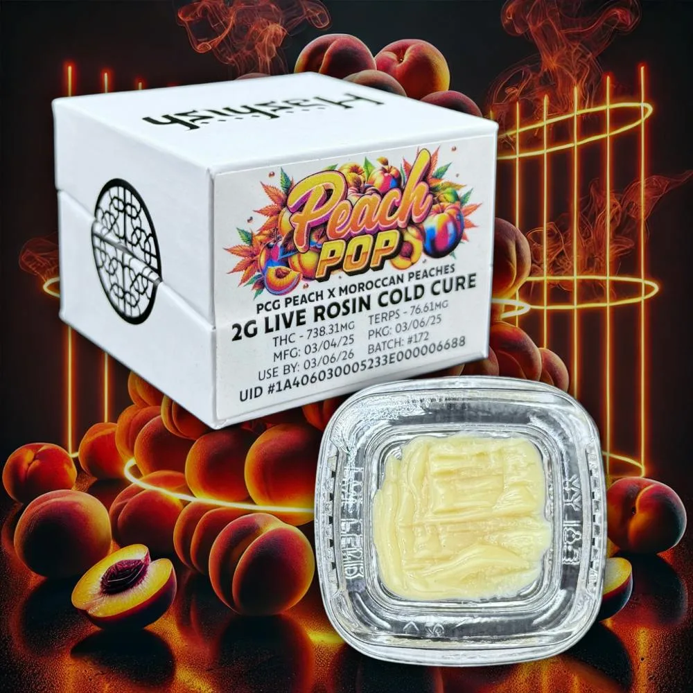 Peach Pop 2g Live Rosin