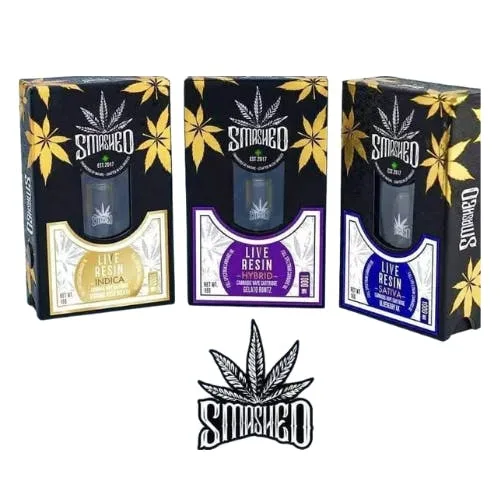 [Smashed] 1g Live Resin Cartridge - Blueberry AK (S)