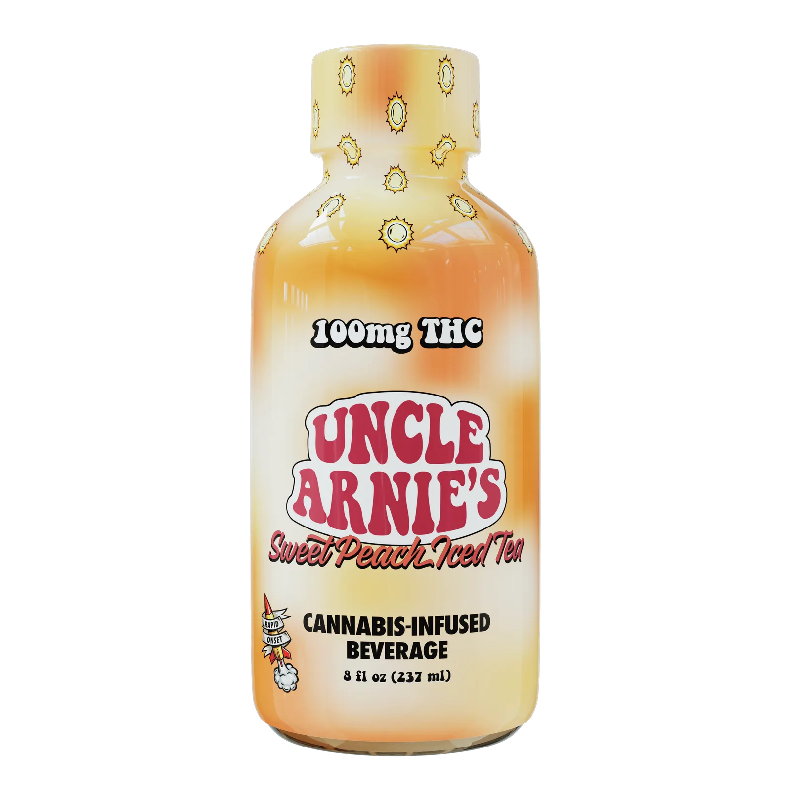Uncle Arnie's Sweet Peach Iced Tea 100mg 237mL
