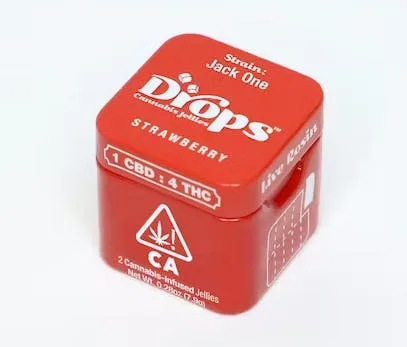 STRAWBERRY 1:4 CBD:THC 2PK DROPS