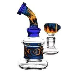 Water Glass Bong - Blue (6690)