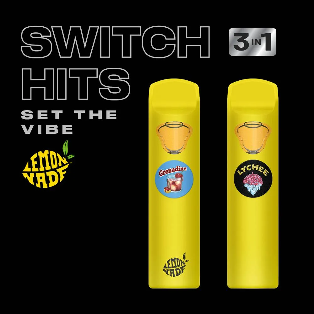 Lemonnade - 3in1 Dual Chamber Vape - Grenadine/Lychee