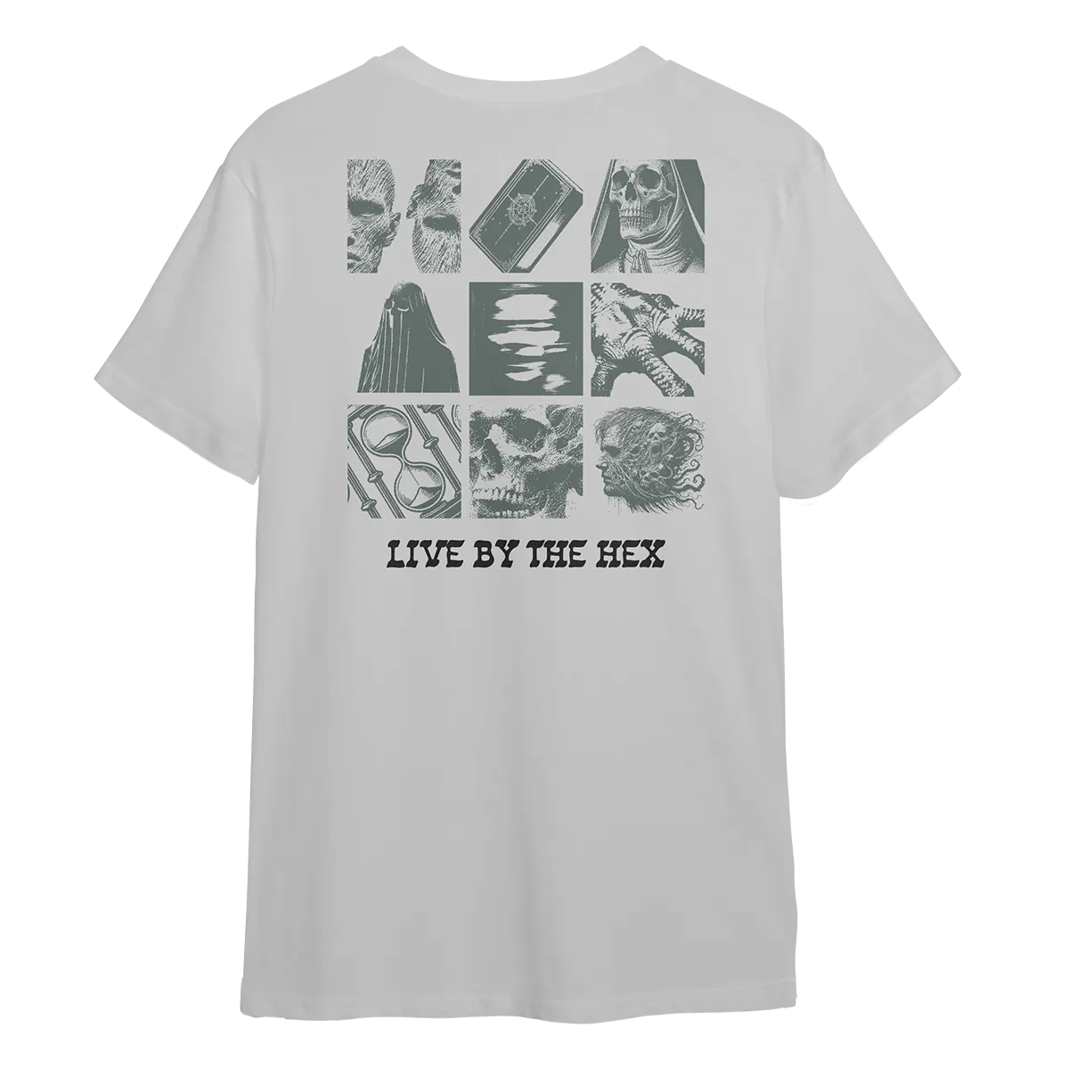 HEX - LIVE BY THE HEX T SHIRT - WHITE - MEDIUM