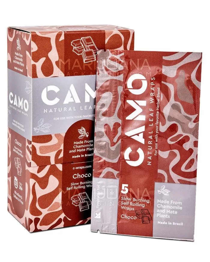 Camo Natural Leaf Wrap - Choco