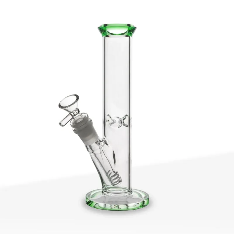 Biohazard - 9 in. Green Straight Water Pipe