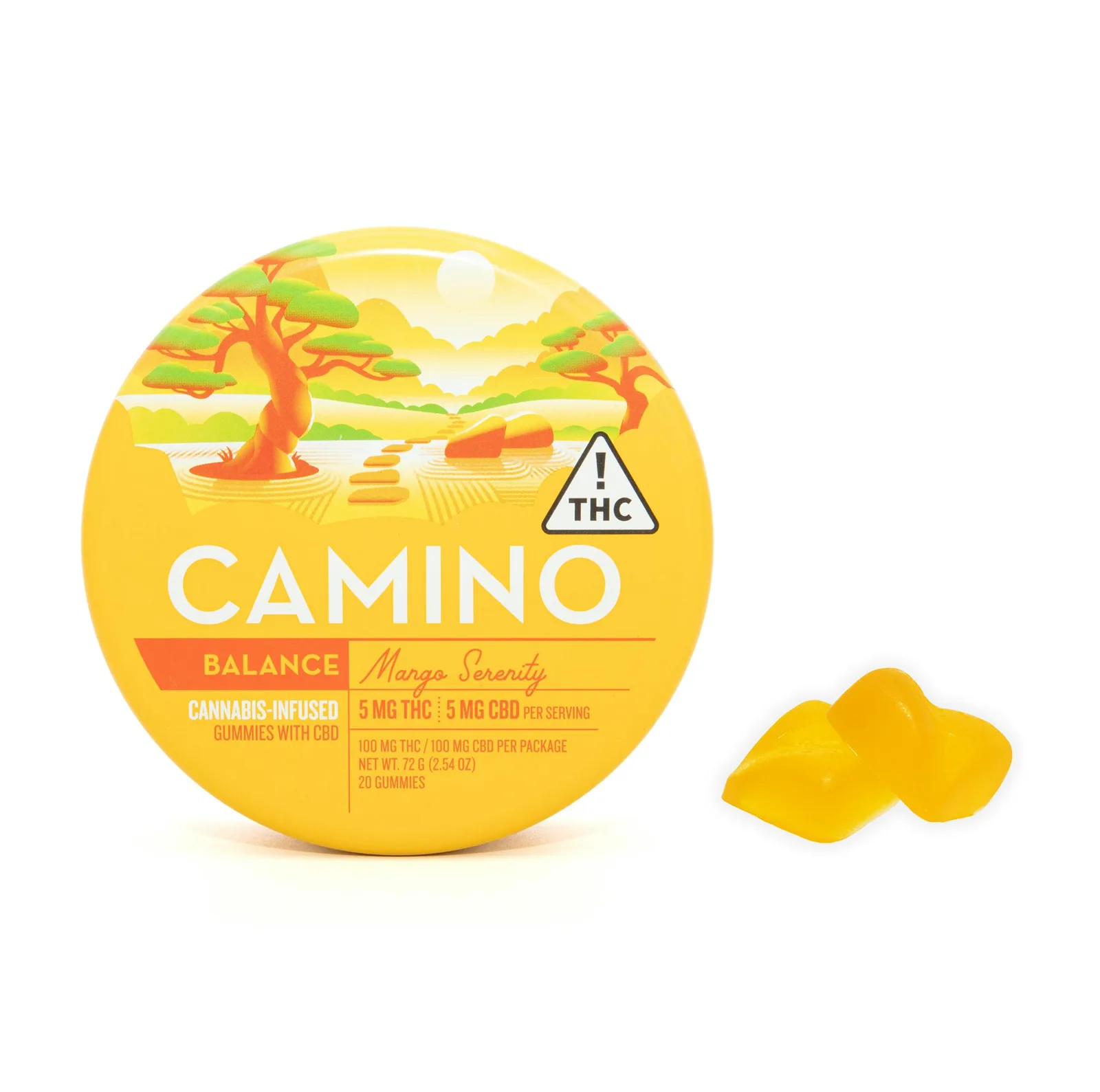 MANGO 1:1 GUMMIES 20PC [100MG THC: 100MG CBD]