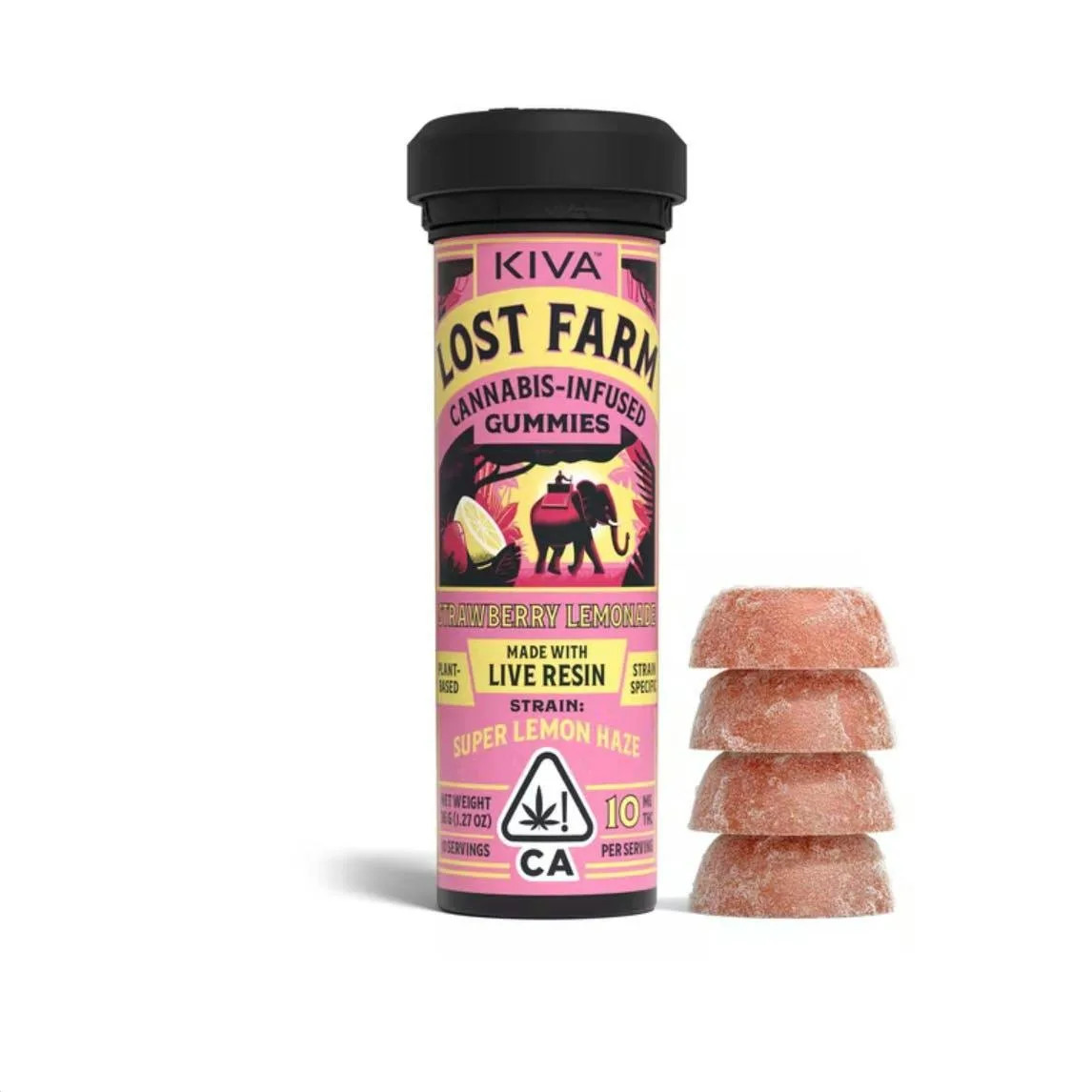 Strawberry Lemonade Lost Farm 100mg Gummies