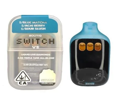 BOUTIQ SWITCH V5-2G (S)BLUE MATCHA(S)ACAI BERRY(S)SOUR SLUSH