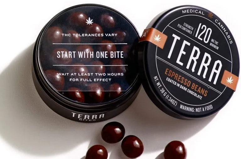 Kiva Dark Chocolate Terra Bites - Espresso Beans (100mg)