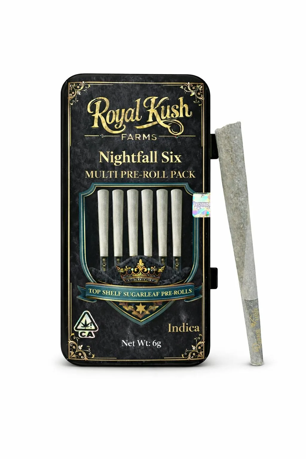 Nightfall Six | Top Shelf Indoor Sugarleaf Pre-roll Pack 6g