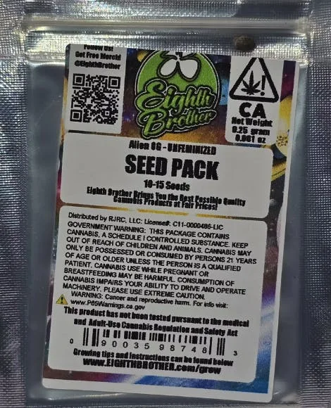 Eighth Brother | Alien OG | Unfeminized Seeds | 10pk