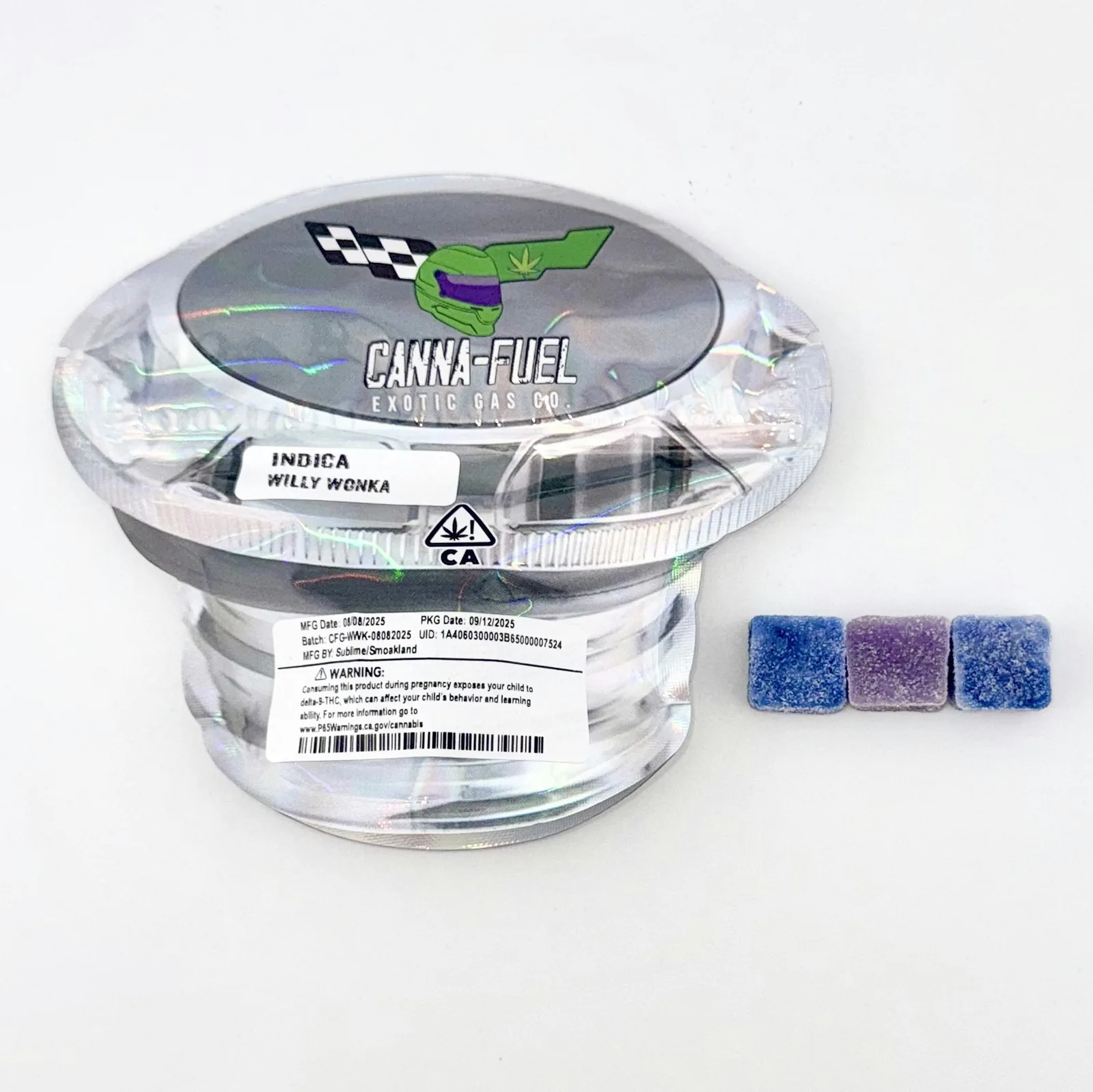 PRE-ORDER ONLY 100mg Willy Wonka (Indica) Gummies - Canna-Fuel