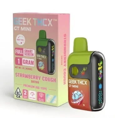 GEEK THCX: Strawberry Cough 1g GT Mini AIO (S)