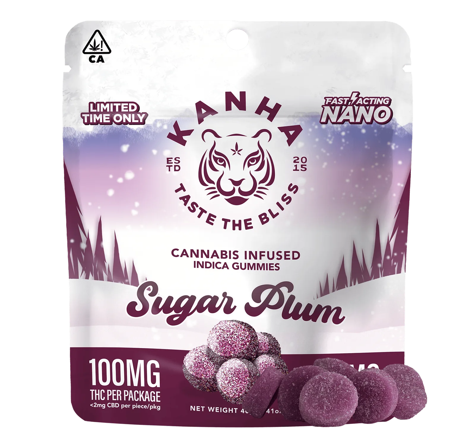 Sugarplum | NANO| Indica | 100mg THC | 10-pack