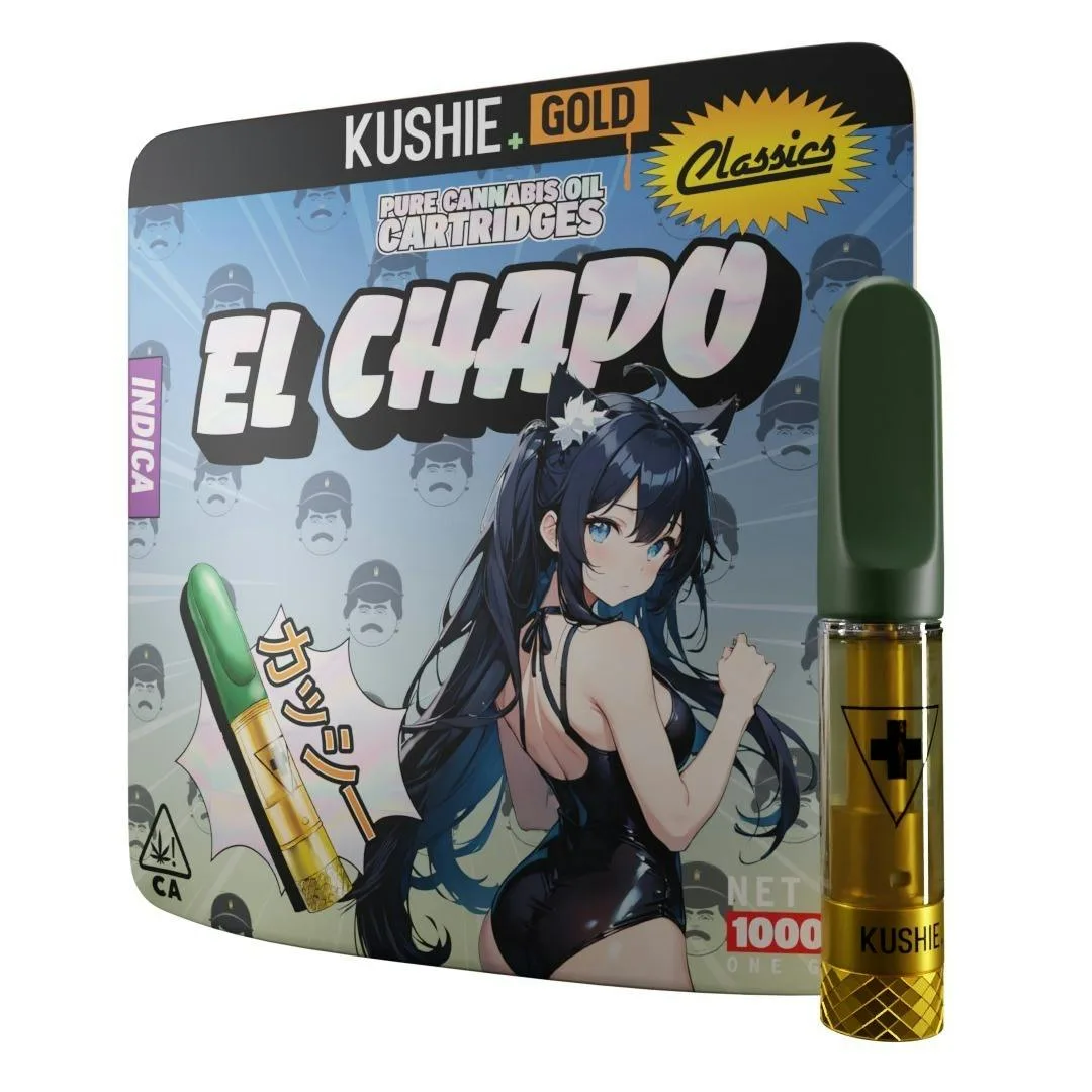 El Chapo (Indica) - Kushie+ Gold 1G Vape Cartridge