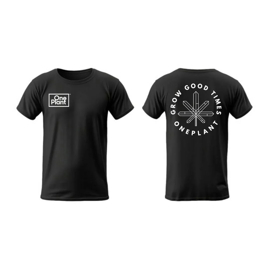 One Plant Medium Black T-Shirt