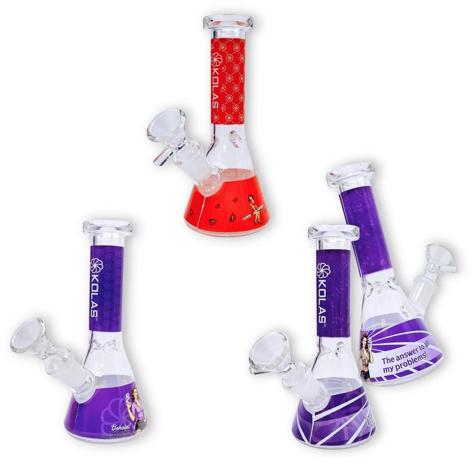 Kolas Branded Bong Mini Pinup Assorted