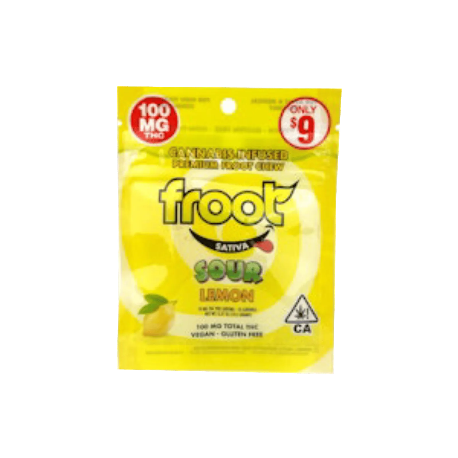 Froot - Lemon 1:1 THC:THCv Gummies - 10 Gummies