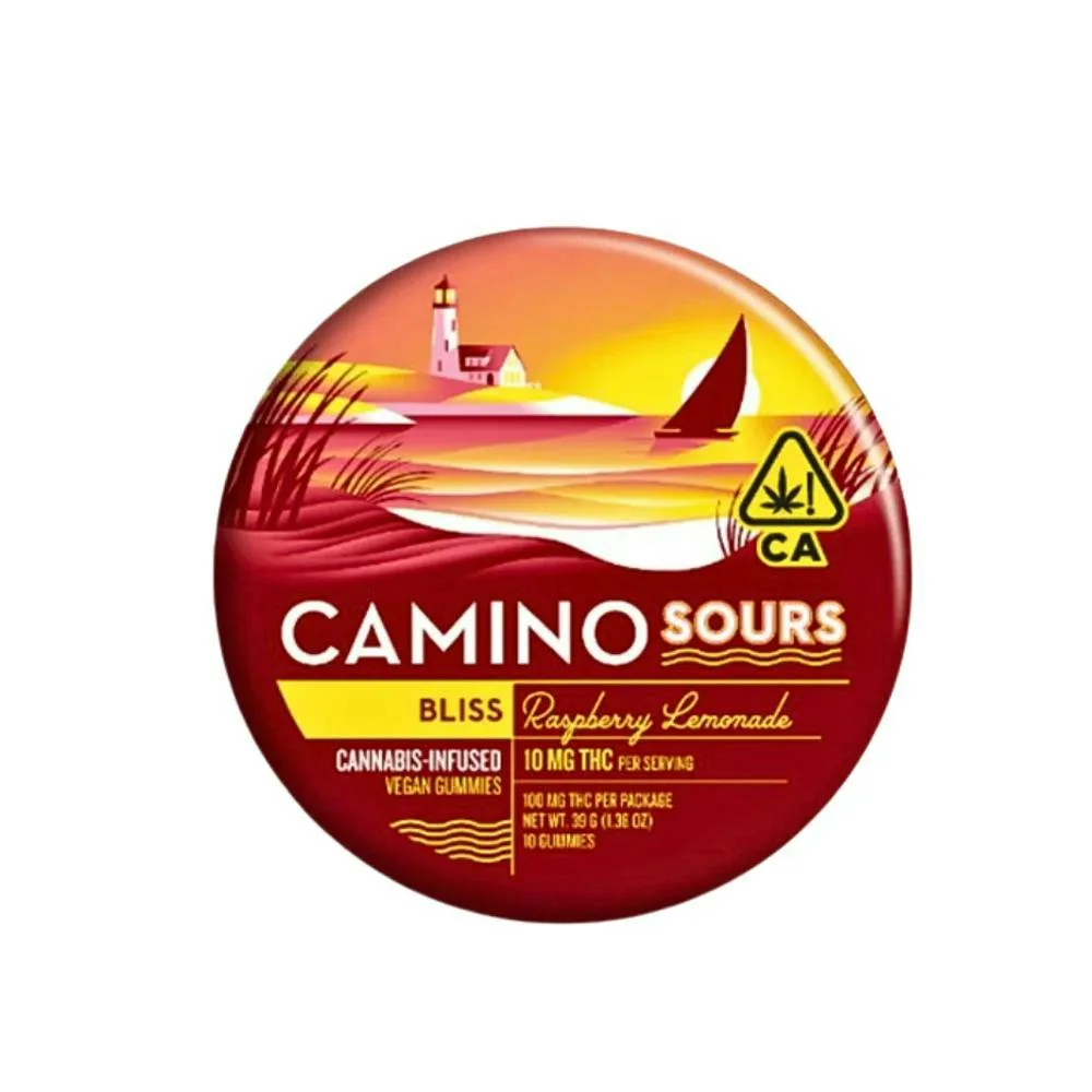 Sour Raspberry Lemonade Camino Gummies (100Mg) (10Pk)