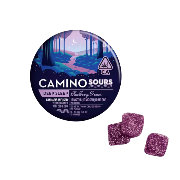 100mg 10:3 Sour Blackberry CBN Deep Sleep Gummies
