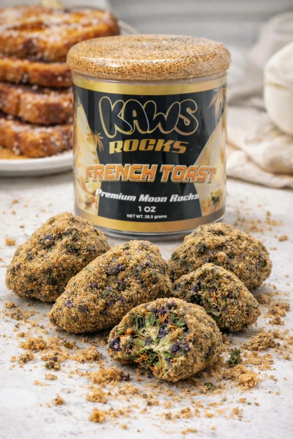 KAWS ROCKS | FRENCH TOAST (1OZ MOONROCKS)