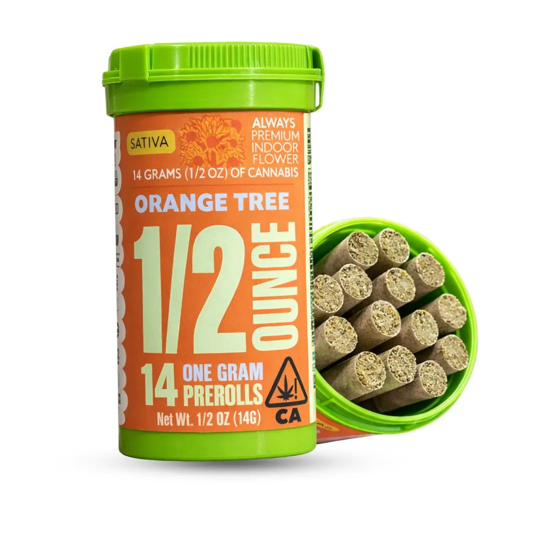 Orange Tree - 14 Pack Pre-Rolls - Sativa - 1g Each (1/2 Oz Total)