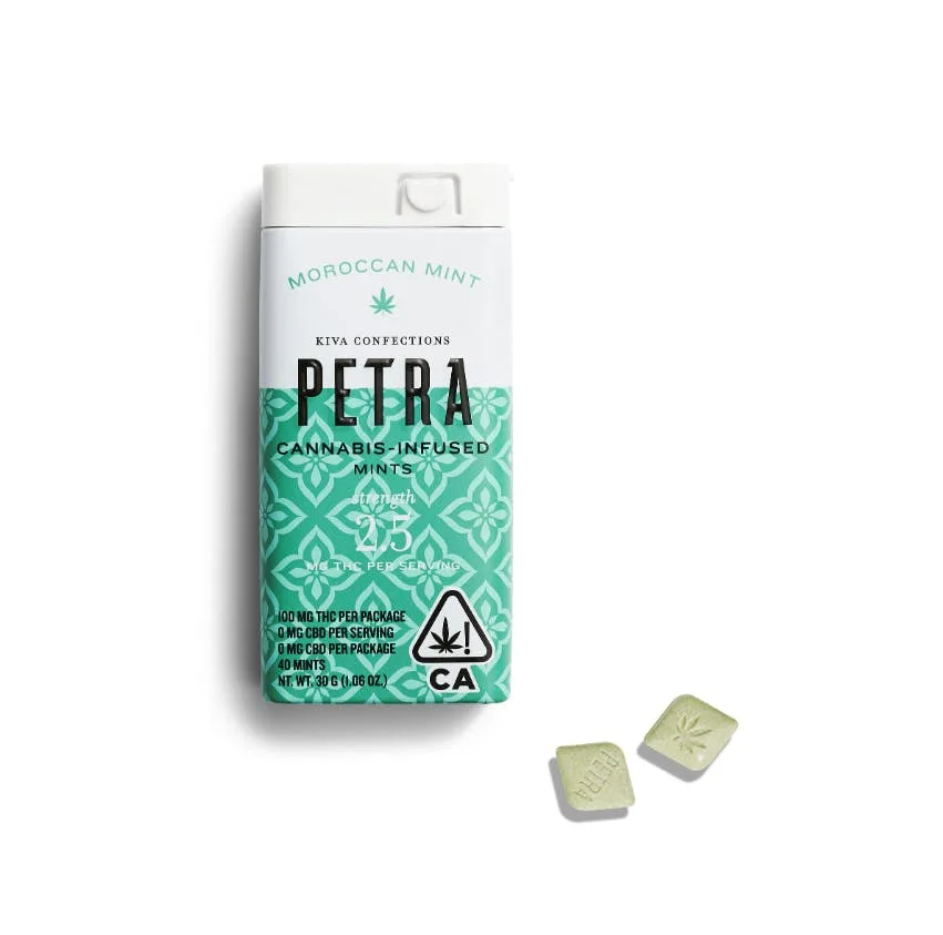 Kiva Petra Mints 100mg Moroccan Mint