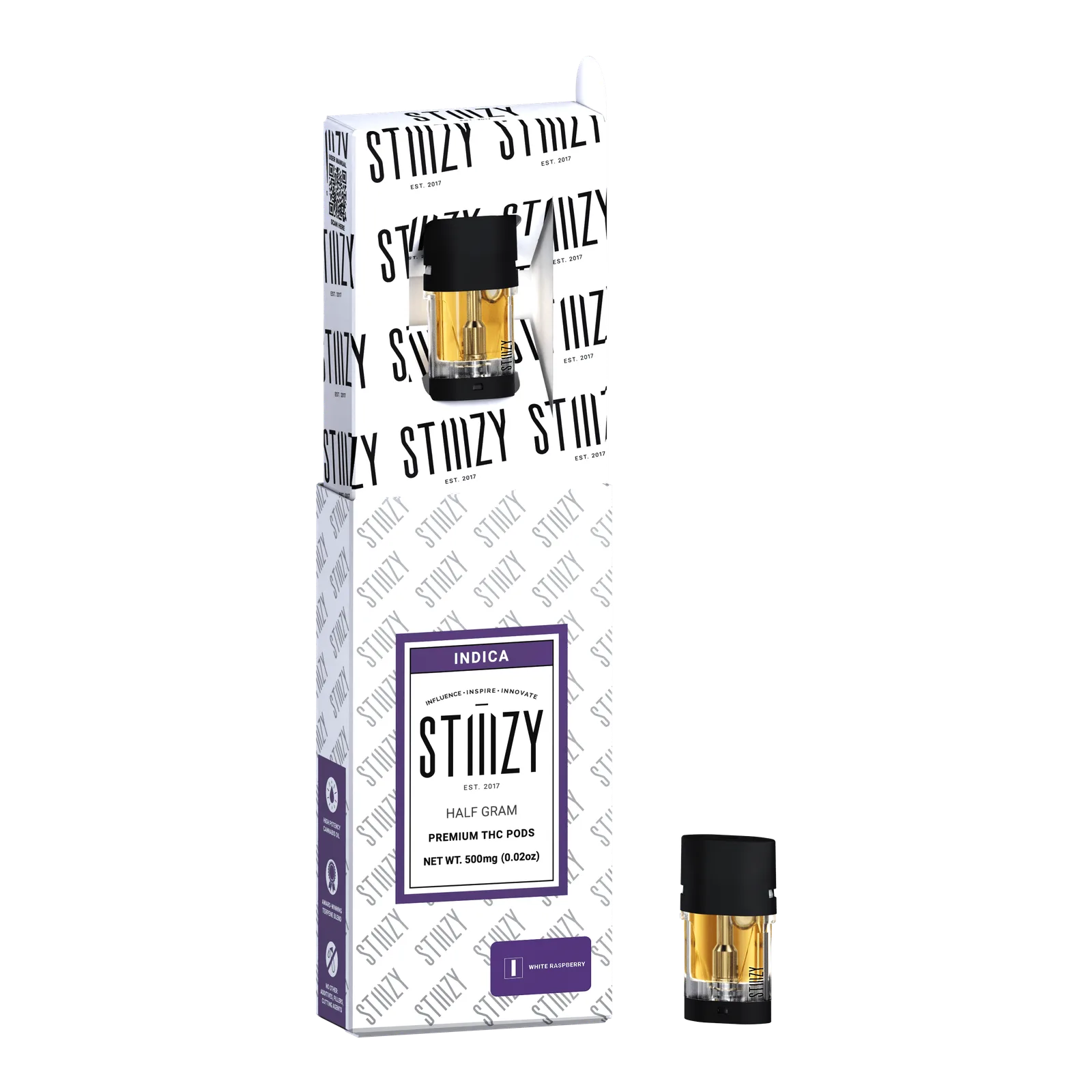 Vape - WHITE RASPBERRY - PREMIUM THC POD .5G - IL