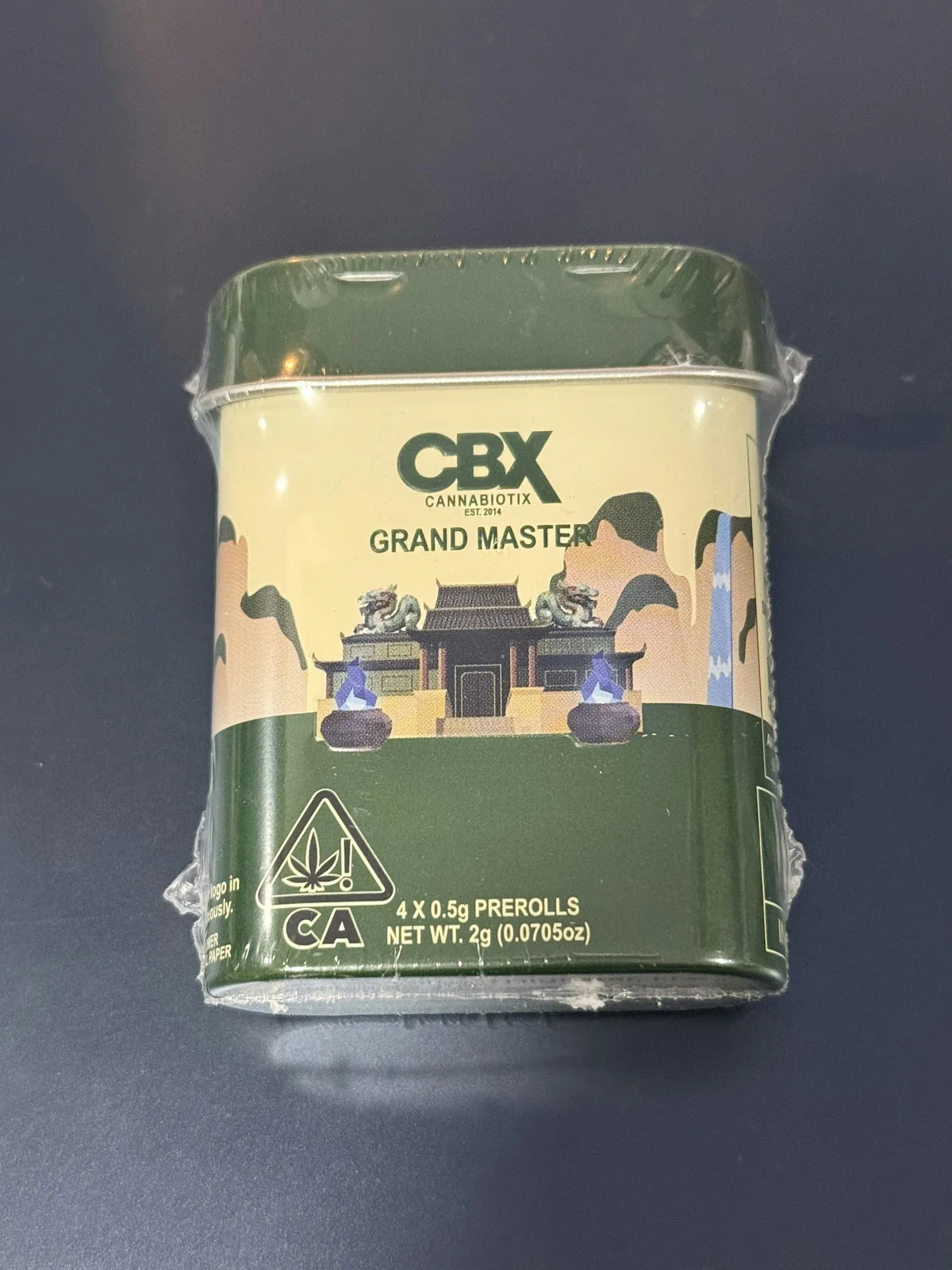 Cannabiotix- Grand Master 4PK Prerolls Tin 2g (I)