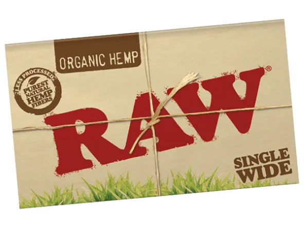 RAW: Organic Hemp Single 1 1/4 Rolling Papers Pack