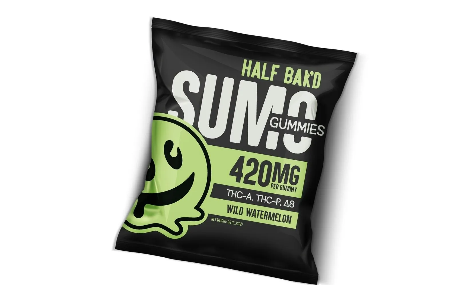 Half Bak'd | Wild Watermelon SUMO gummies - 420mg/gummy Hemp-infused
