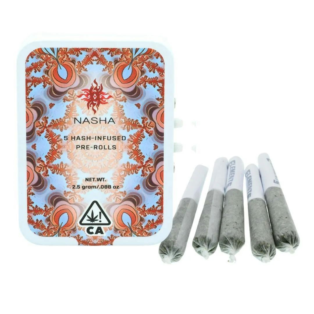 NASHA - HAZE X MADD FRUIT HASH INFUSED PREROLLS (5 PACK)