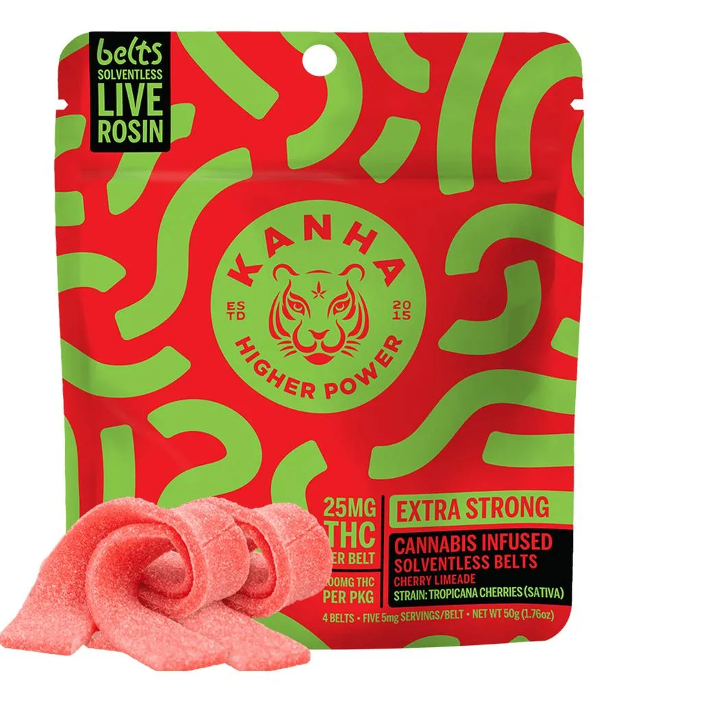 KANHA - SOLVENTLESS ROSIN BELTS - CHERRY LIMEADE 100MG