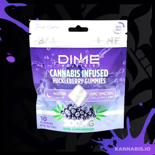 Dime - Huckleberry CBN Gummies 10ct 300mg