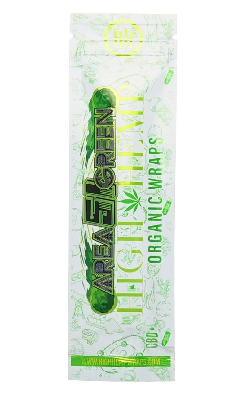 High Hemp Wraps Area 51 Green