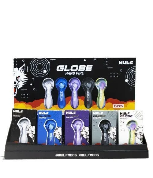 Wulf Wulf Glass Globe Hand Pipe Assorted Colors Pipe