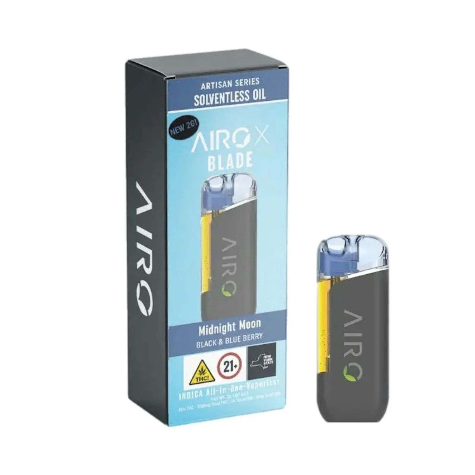 AIRO X - MIDNIGHT MOON - SOLVENTLESS 2G DISPO - INDICA