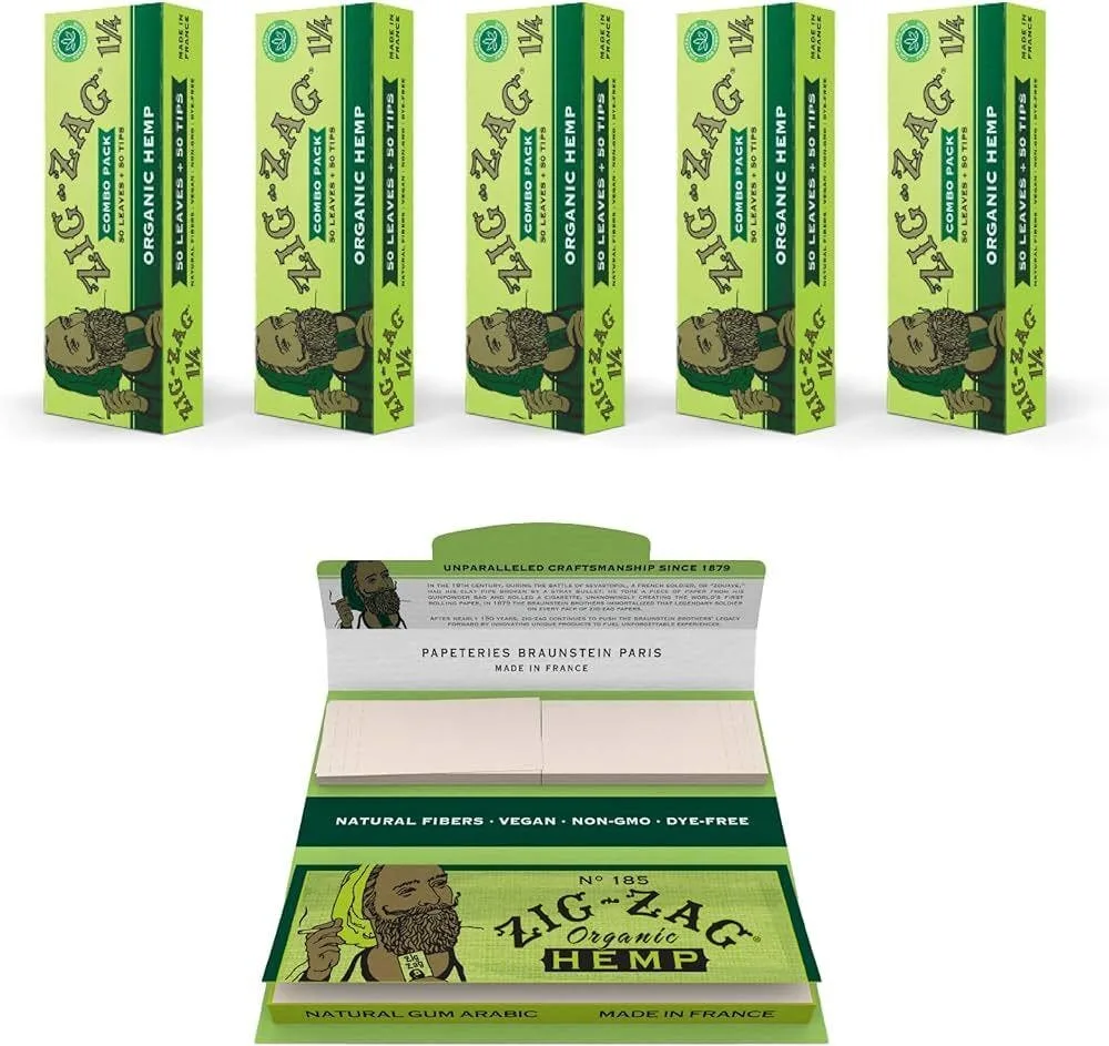 ZigZag - Organic Hemp Combo Pack (Papers + Tips)