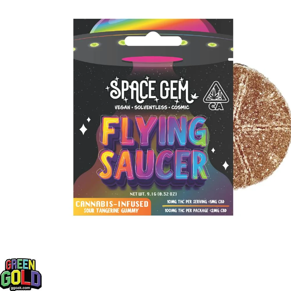 Space Gem Sweet Pink Lemonade Flying Gummies 100mg