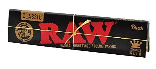 RAW CLASSIC Black - King Size Slim Papers