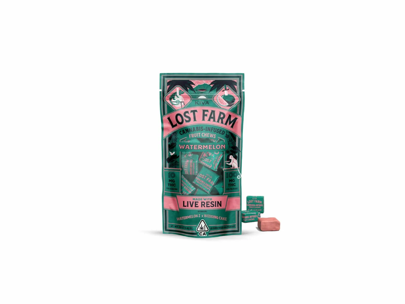 Lost Farm Chews Watermelon 100mg