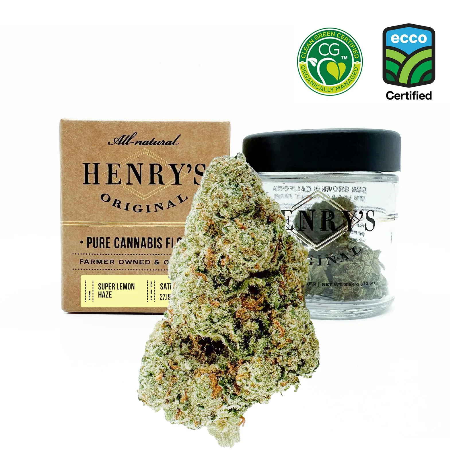 Henry's Original | Super Lemon Haze | Jar Big Buds | 3.5g