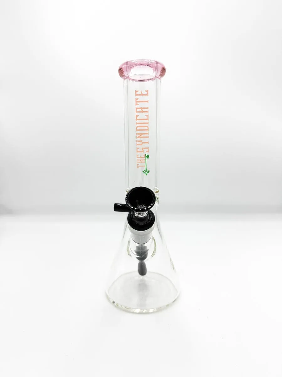 THE SYNDICATE - BEAKER BONG - 8 IN - PINK