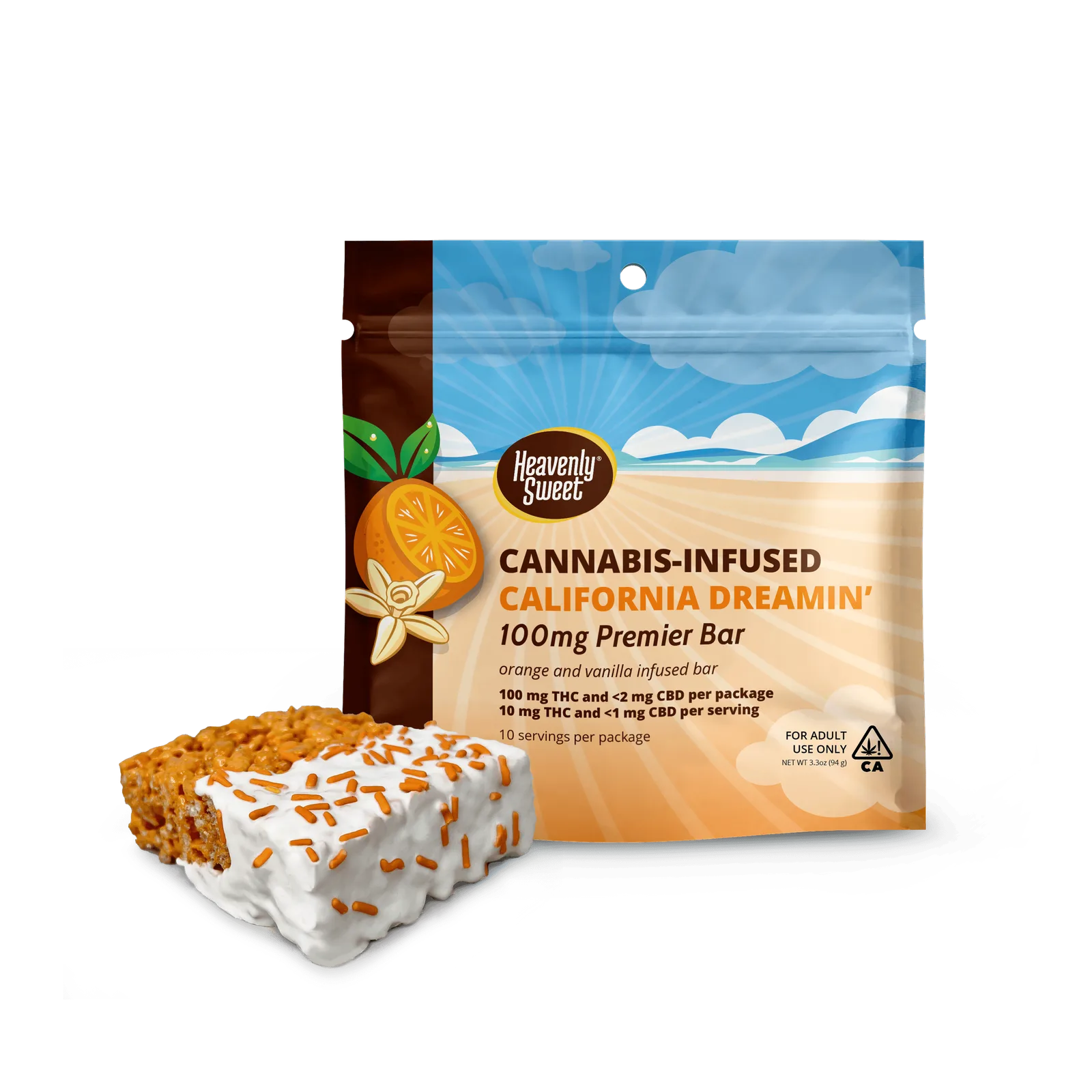 Heavenly Sweet - California Dreamin Premier Bar (100mg)