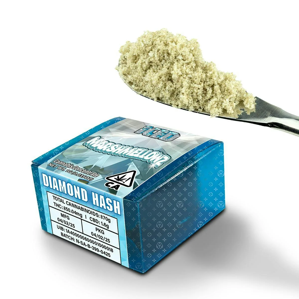 sluggers - Marshmellowz ICED - 1g - Diamond Hash -