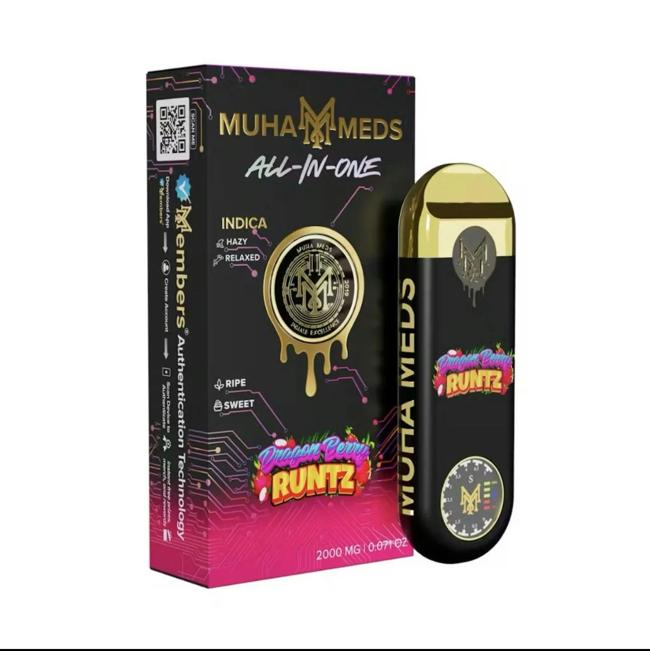 Dragon Berry Runtz 2g All-In-One Vape - Indica