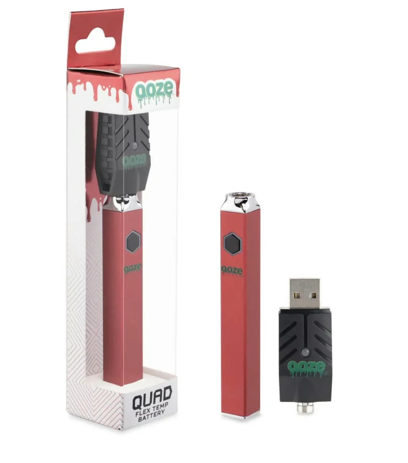 Ooze | Quad Flex Temp Battery | Ruby Red