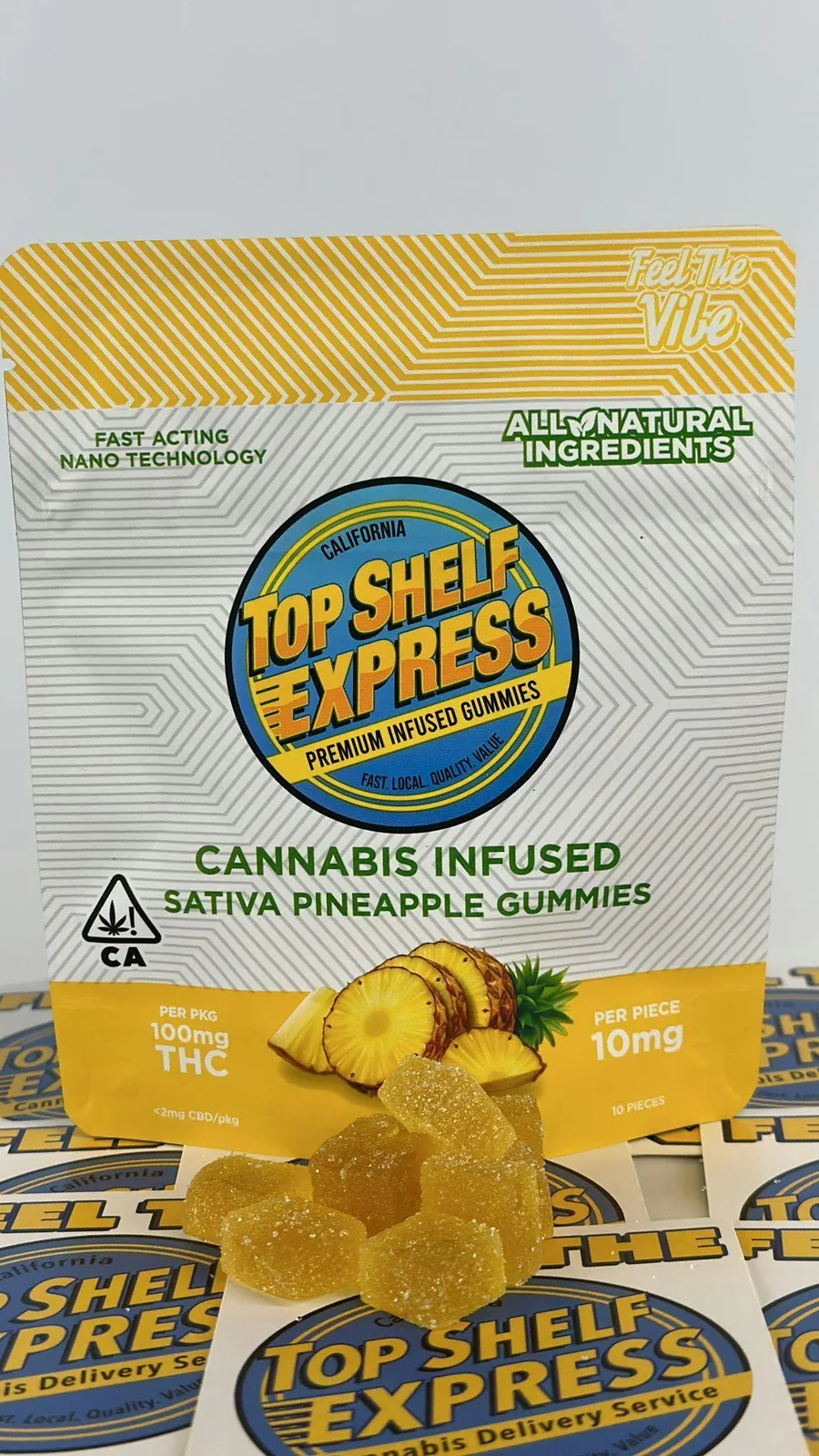 Pineapple Gummies (100mg/10pk)